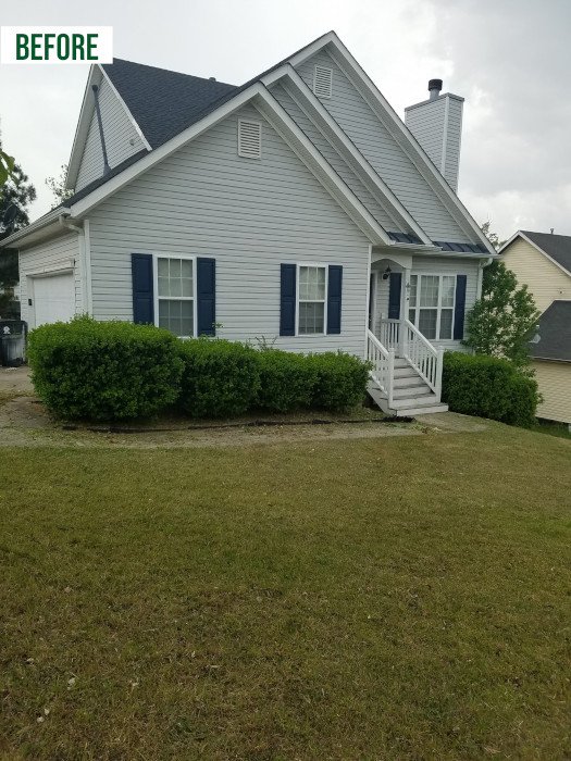 After: Landscaping Residential Customer in Southwest Metro Atlanta.