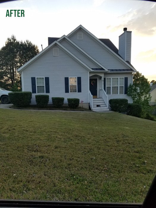 Before: Landscaping Residential Customer in Southwest Metro Atlanta.