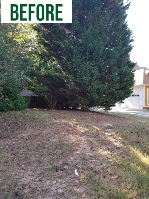 After: Landscaping Residential Customer in Southwest Metro Atlanta.